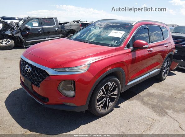 5NMS53AA6KH014846 2019 HYUNDAI SANTA FE Red Передня ліва чверть