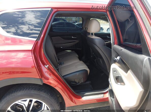 5NMS53AA6KH014846 2019 HYUNDAI SANTA FE Red Вид наклейки з VIN-кодом