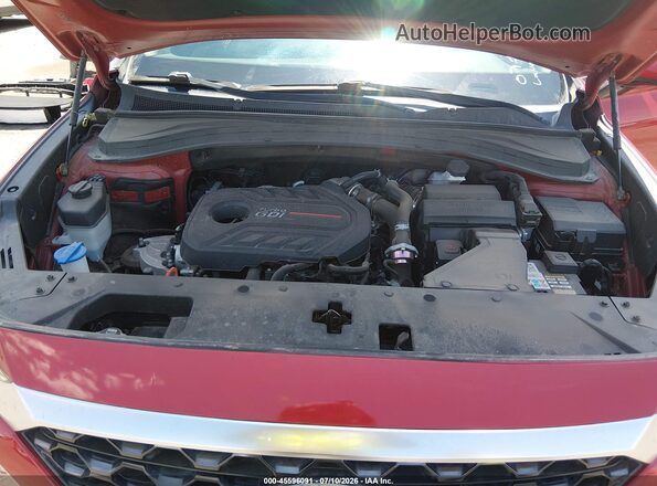 5NMS53AA6KH014846 2019 HYUNDAI SANTA FE Red Вид ззаду