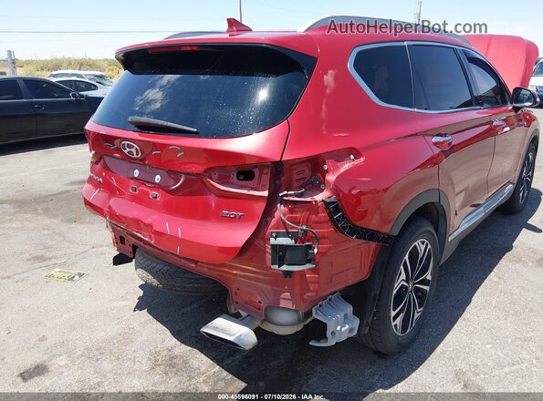 5NMS53AA6KH014846 2019 HYUNDAI SANTA FE Red Вид спереду