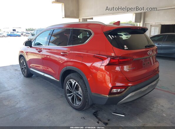 5NMS53AA6LH216748 2020 HYUNDAI SANTA FE Red Rear left