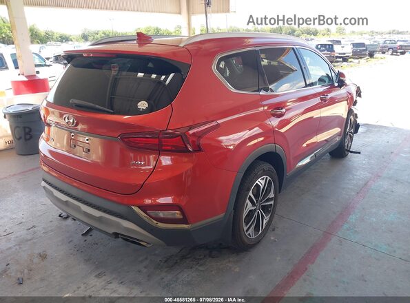 5NMS53AA6LH216748 2020 HYUNDAI SANTA FE Red Rear right