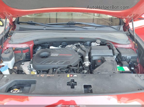 5NMS53AA6LH216748 2020 HYUNDAI SANTA FE Red Rear view