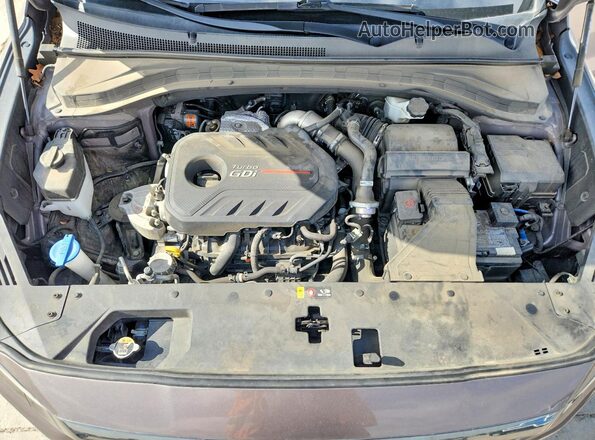 5NMS53AA7LH272262 2020 HYUNDAI SANTA Gray Вид задньої частини салону