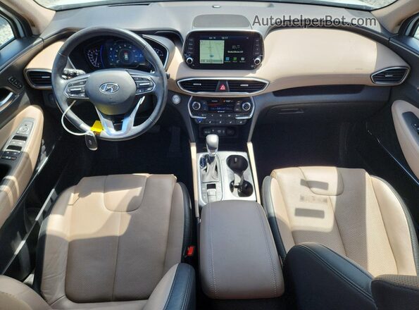 5NMS53AA7LH302120 2020 HYUNDAI SANTA White Widok deski rozdzielczej