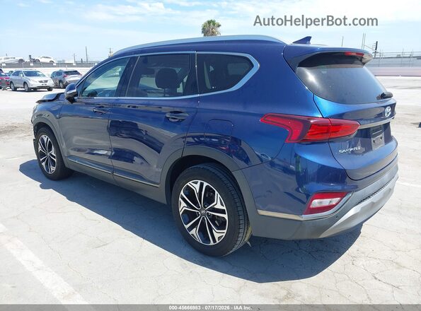 5NMS53AA7LH305762 2020 HYUNDAI SANTA FE Navy Trasero izquierdo