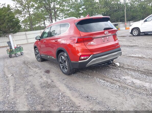 5NMS53AA8KH066138 2019 HYUNDAI SANTA FE Orange უკანა მარცხენა