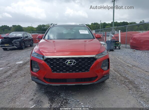 5NMS53AA8KH066138 2019 HYUNDAI SANTA FE Orange ხელსაწყოთა პანელის ხედი