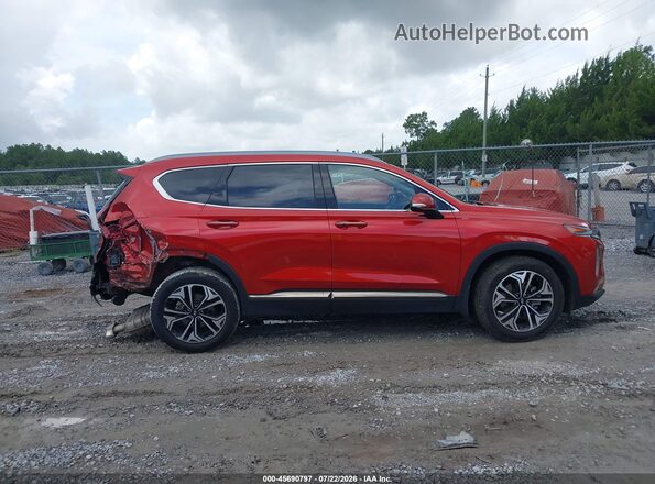 5NMS53AA8KH066138 2019 HYUNDAI SANTA FE Orange უკანა სალონის ხედი