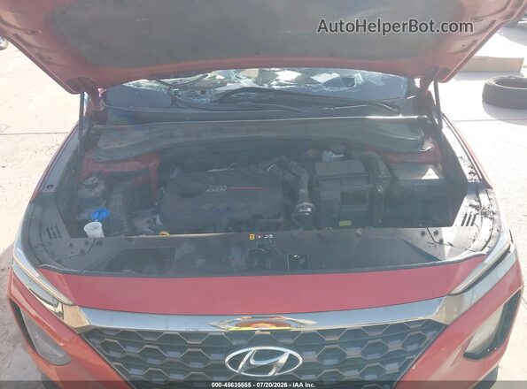 5NMS53AA8KH075227 2019 HYUNDAI SANTA FE Burgundy Vista trasera