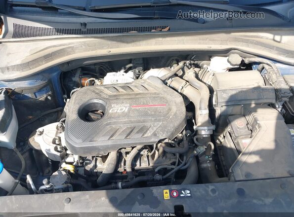 5NMS53AA9KH134088 2019 HYUNDAI SANTA FE Blue Вид ззаду
