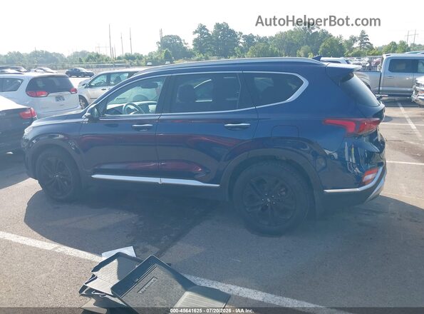 5NMS53AA9KH134088 2019 HYUNDAI SANTA FE Blue Панорамний вид салону 360°
