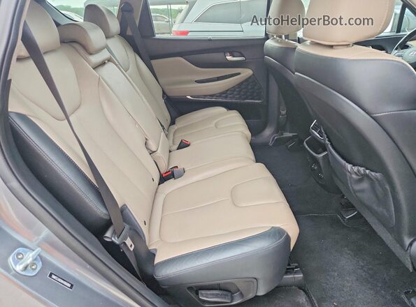 5NMS53AD0KH066869 2019 HYUNDAI SANTA Gray Widok wnętrza z tyłu
