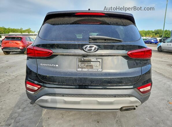 5NMS53AD5KH002410 2019 HYUNDAI SANTA Black Вид ззаду