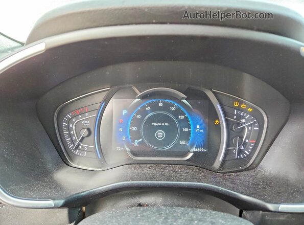 5NMS53AD5KH002410 2019 HYUNDAI SANTA Black Вид щитка приладів