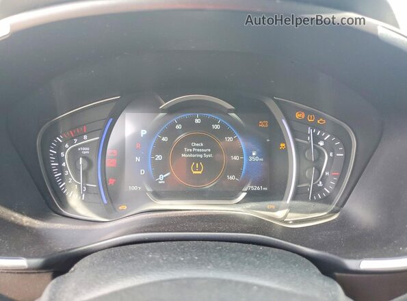 5NMS53AD5LH218825 2020 HYUNDAI SANTA Серый Вид щитка приборов