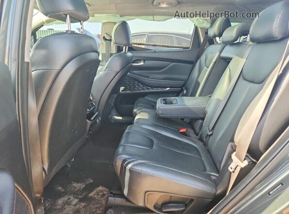5NMS53AD6KH069405 2019 HYUNDAI SANTA Gray Rear seats view