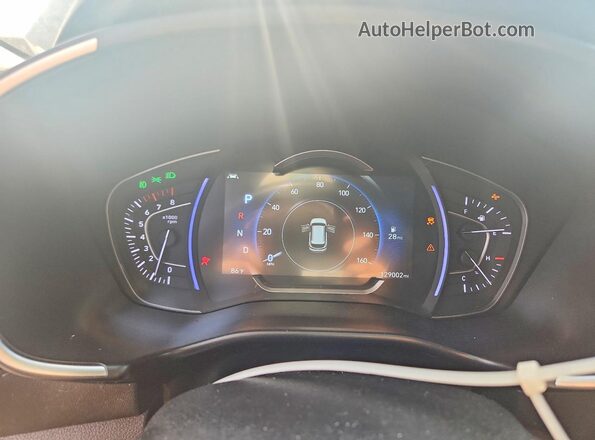 5NMS53AD6KH069405 2019 HYUNDAI SANTA Gray Instrument cluster view