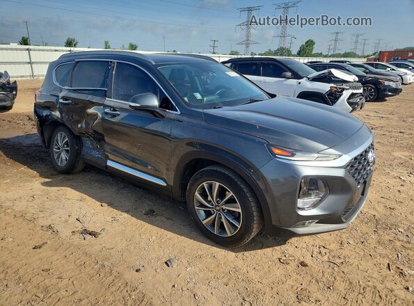 5NMS53AD6KH069405 2019 HYUNDAI SANTA Gray Front right