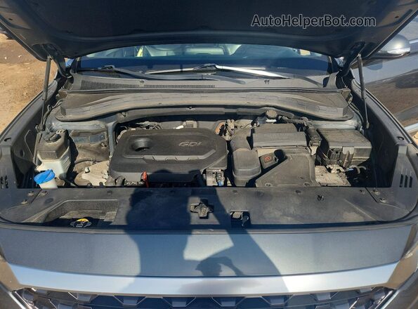 5NMS53AD6KH069405 2019 HYUNDAI SANTA Gray Rear interior view
