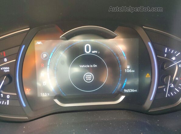 5NMS53AD6LH205100 2020 HYUNDAI SANTA Black Սարքավորումների վահանակի տեսք