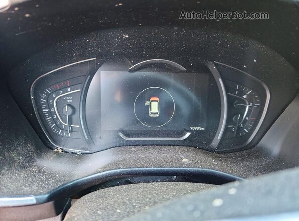 5NMS53AD7LH282171 2020 HYUNDAI SANTA Silver Instrument cluster view