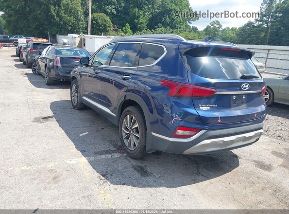 5NMS53AD8KH130267 2019 HYUNDAI SANTA FE Blue Rear left