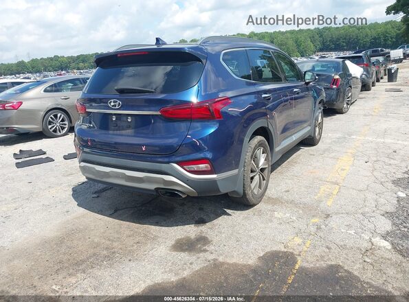 5NMS53AD8KH130267 2019 HYUNDAI SANTA FE Blue Rear right