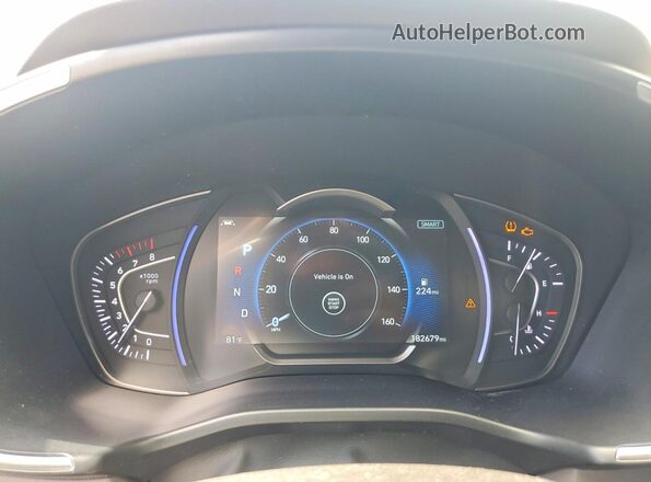 5NMS53AD9KH062013 2019 HYUNDAI SANTA White Vista del cuadro de instrumentos
