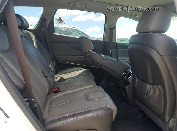 5NMS53AD9KH062013 2019 HYUNDAI SANTA White Vista de los asientos traseros