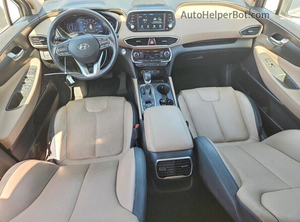 5NMS53AD9KH111243 2019 HYUNDAI SANTA Tan Vista del salpicadero