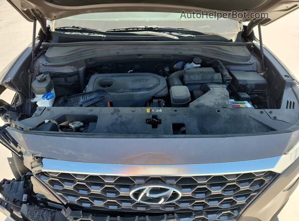5NMS53AD9KH111243 2019 HYUNDAI SANTA Tan Vista del compartimento del motor