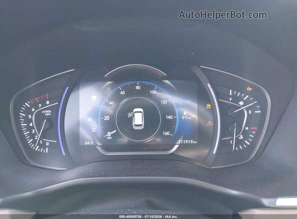 5NMS53ADXKH011829 2019 HYUNDAI SANTA FE Red უკანა სავარძლების ხედი