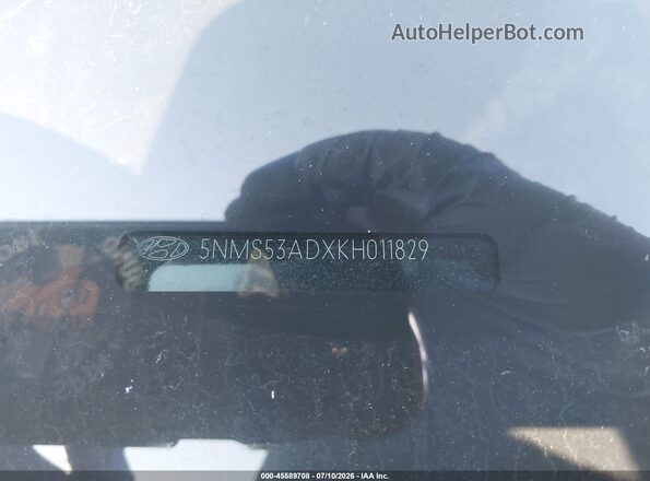 5NMS53ADXKH011829 2019 HYUNDAI SANTA FE Red ძრავის განყოფილების ხედი