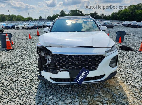 5NMS53ADXKH065048 2019 HYUNDAI SANTA White წინა ხედი