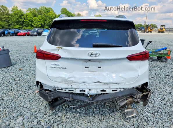 5NMS53ADXKH065048 2019 HYUNDAI SANTA White უკანა ხედი