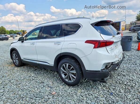 5NMS53ADXKH065048 2019 HYUNDAI SANTA White უკანა მარცხენა
