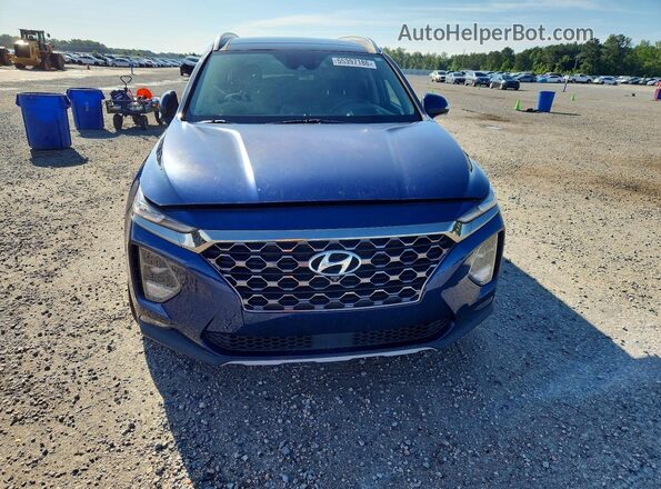 5NMS53ADXLH226645 2020 HYUNDAI SANTA Blue Widok z przodu