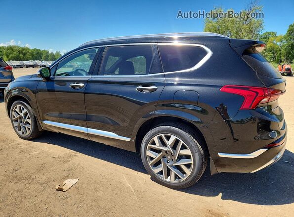 5NMS54AL0NH476993 2022 HYUNDAI SANTA Black Հետևի ձախ