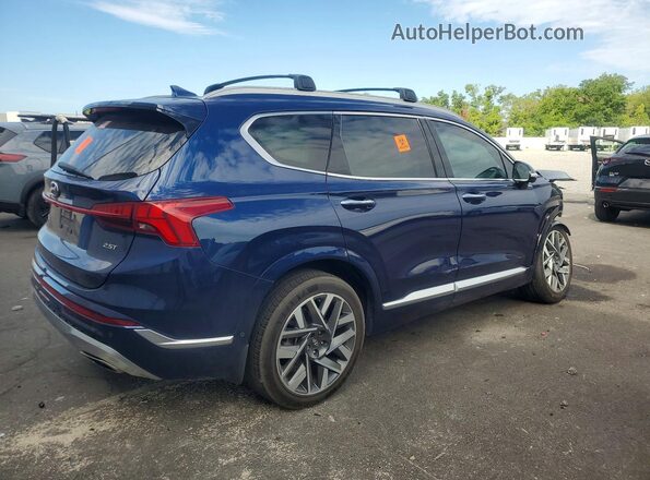 5NMS54AL5PH494201 2023 HYUNDAI SANTA Blue Задня права чверть