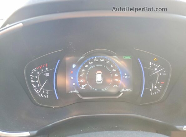 5NMS5CAA0KH043906 2019 HYUNDAI SANTA Black Սարքավորումների վահանակի տեսք