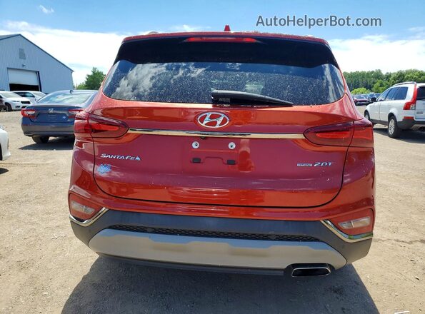 5NMS5CAA0LH179633 2020 HYUNDAI SANTA Orange Հետևի տեսք