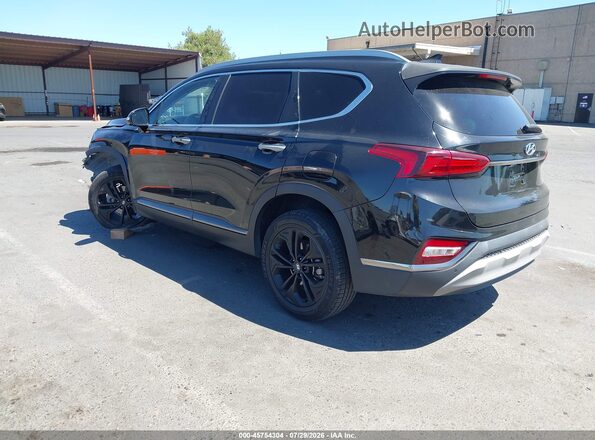 5NMS5CAA0LH202022 2020 HYUNDAI SANTA FE Black Trasero izquierdo