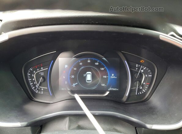 5NMS5CAA0LH301164 2020 HYUNDAI SANTA Blue Vista del cuadro de instrumentos