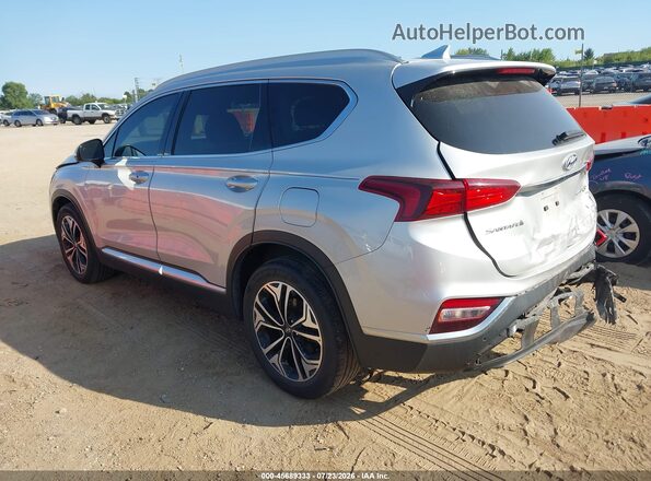 5NMS5CAA1KH069284 2019 HYUNDAI SANTA FE Silver Trasero izquierdo