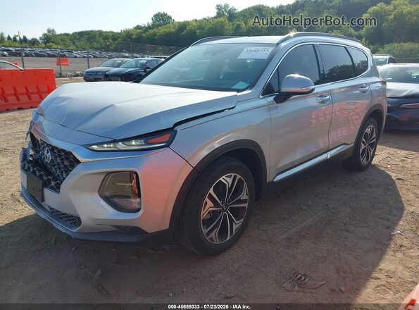 5NMS5CAA1KH069284 2019 HYUNDAI SANTA FE Silver Vista tres cuartos delantera izquierda