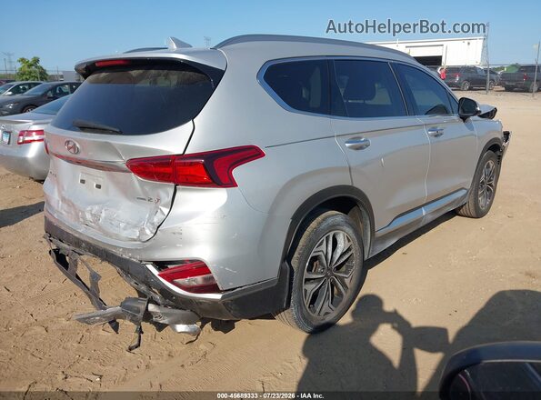 5NMS5CAA1KH069284 2019 HYUNDAI SANTA FE Silver Trasero derecho