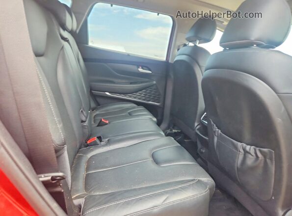 5NMS5CAA3KH115665 2019 HYUNDAI SANTA Red Вид задньої частини салону