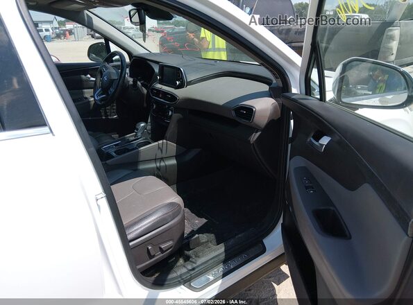 5NMS5CAA4KH018801 2019 HYUNDAI SANTA FE White წინა სალონის ხედი