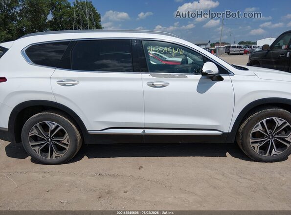 5NMS5CAA4KH018801 2019 HYUNDAI SANTA FE White უკანა სალონის ხედი
